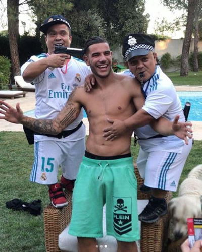 Real Madrid Star Photographed With Gun Toting Dwarves During Birthday Party