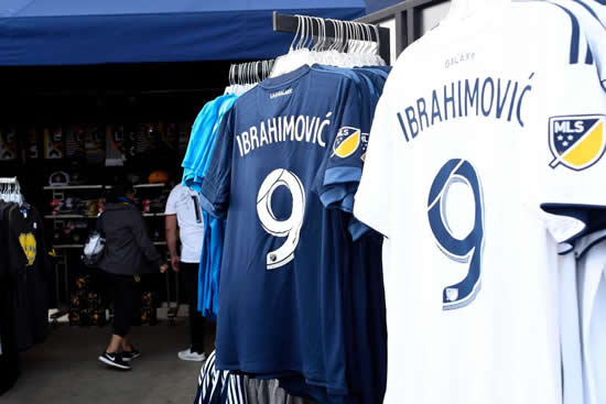 Zlatan Ibrahimovic LA Galaxy jerseys selling for up to £127 a pop while Arsenal flog top shirts for £124 each