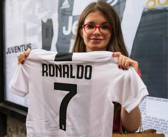 Cristiano Ronaldo arrives in Turin with girlfriend Georgina Rodriguez ahead of Juventus unveiling