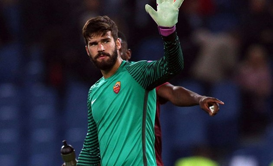 BID IN: Liverpool table world record offer for Roma goalkeeper Alisson