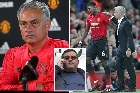 Manchester United manager Jose Mourinho and Paul Pogba in incredible bust-up that leaves relationship at all-time low