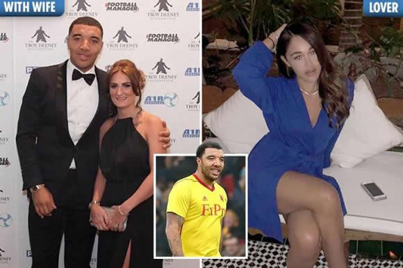Premier League star Troy Deeney exposed as love rat on Instagram by furious wife after he dumps her for model