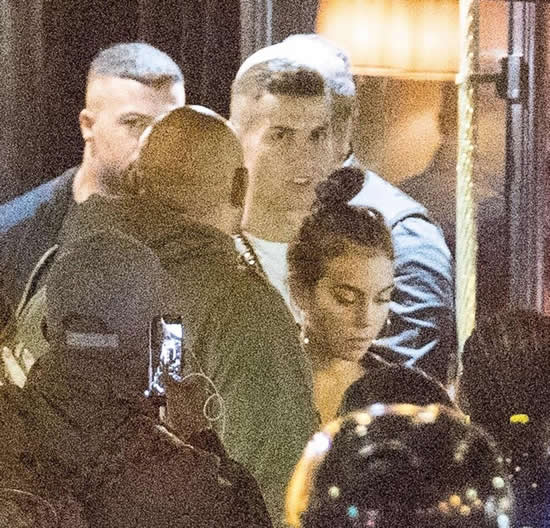 Cristiano Ronaldo and girlfriend Georgina Rodriguez pictured on Paris night out as couple share family photo amid 'rape' storm