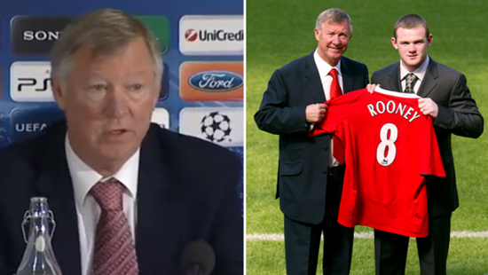 Sir Alex Ferguson's Reaction To Wayne Rooney's Transfer Request
