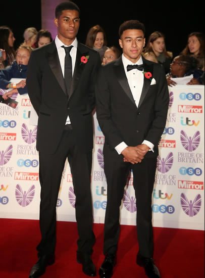 Manchester United BFFs Marcus Rashford and Jesse Lingard suited and booted for Pride of Britain Awards