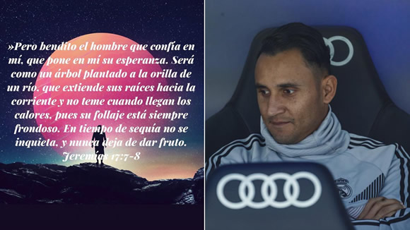 Keylor Navas on Instagram: Blessed is the man who trusts me...