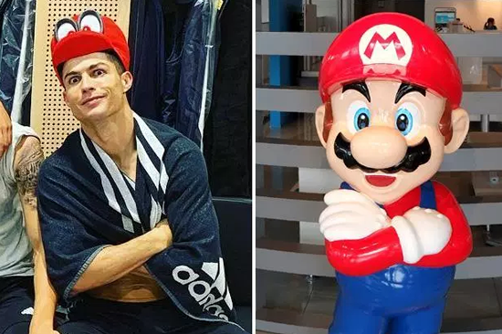 Cristiano Ronaldo dresses as Super Mario but it’s not the first time he’s worn a costume