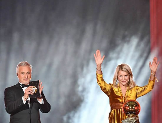 Ada Hegerberg: First women Ballon d’Or winner asked to TWERK on stage in uneasy scene