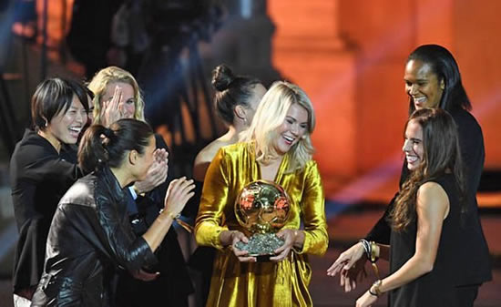 Ada Hegerberg: First women Ballon d’Or winner asked to TWERK on stage in uneasy scene