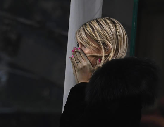 WANDABAWL Mauro Icardi’s wife Wanda looks distraught in stands as she cries after Inter Milan’s Champions League exit