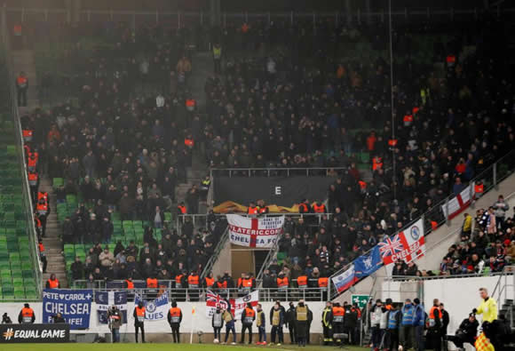 Chelsea facing further backlash as fans pose with Nazi symbol flag in Budapest after Vidi racism shame