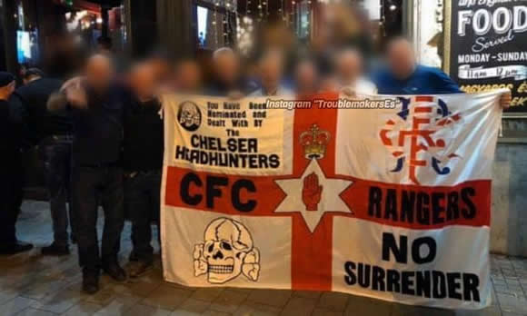 Chelsea facing further backlash as fans pose with Nazi symbol flag in Budapest after Vidi racism shame