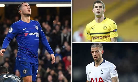 Transfer news LIVE: Hazard 'agrees' Chelsea exit, Pulisic to Liverpool, Man Utd exit
