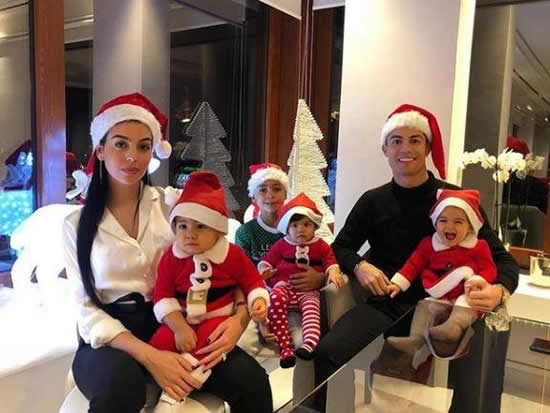 Ronaldo, Pogba, De Gea and football stars around the world celebrate Christmas with Wags and families