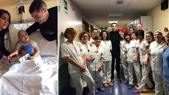 Cristiano Ronaldo, Georgina Rodriguez Visited Sick Children In Hospital On Christmas Eve