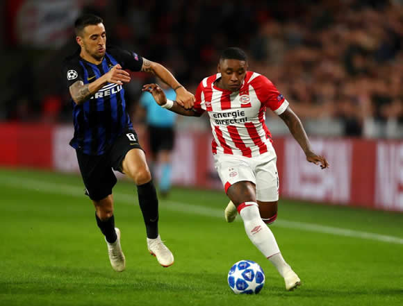Man Utd scout PSV ace Steven Bergwijn with view to £25m transfer