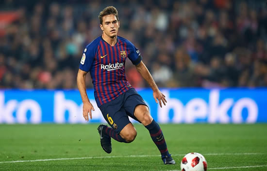 SUAR THING Denis Suarez’s Wag makes flying visit to London as Emery confirms transfer talks with Arsenal target