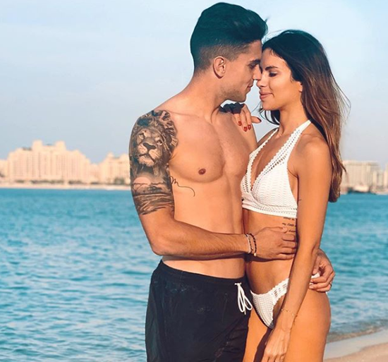 Real Betis star Marc Bartra's wife Melissa Jimenez is a sports journalist who loves MotoGP