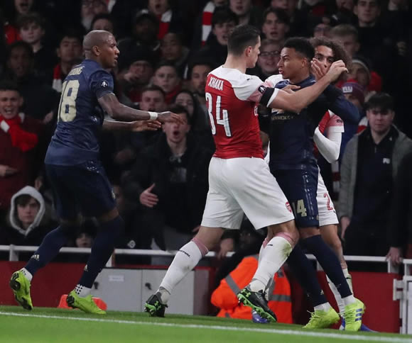 Man Utd star Lingard in spat with Arsenal fans after coin was thrown as tempers boil over