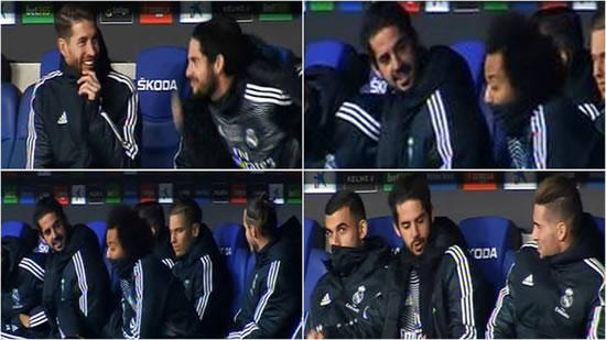 Isco Explains To Real Madrid Substitutes About Why He Isn't Playing