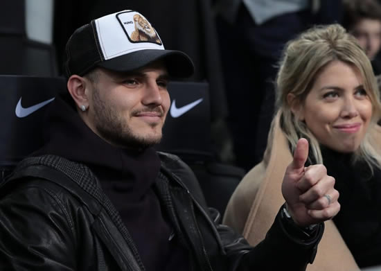 Wanda Icardi burns heart-shaped photos of herself and husband Mauro sparking rumours their marriage is over