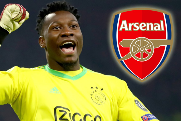 Arsenal and Tottenham in transfer battle for Ajax's ex-Barcelona keeper Onana