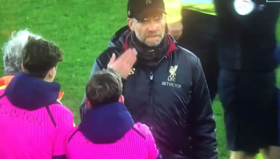 Angry Jurgen Klopp confronts Everton ballboy who mocked him with sarcastic applause after Liverpool draw