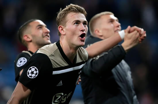 GREEN LIGT Arsenal transfer plans blown apart by Ajax heroics at Real Madrid as Barcelona turn attention to Gunners defensive target De Ligt