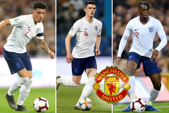 Man Utd line up stunning triple transfer swoop for Wan-Bissaka, Rice and Sancho