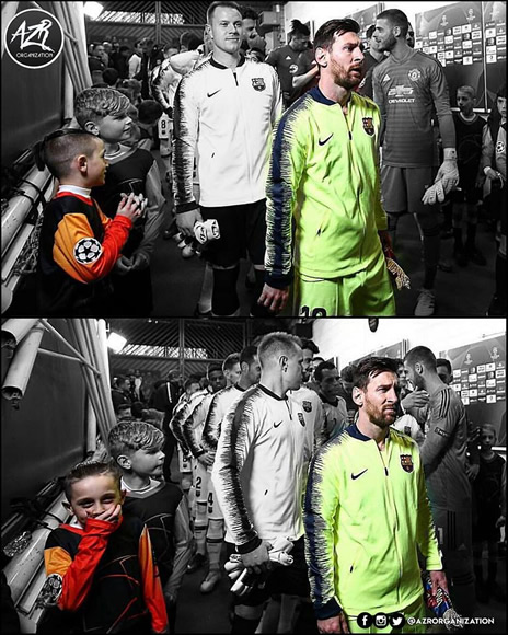 7M Daily Laugh - When you stand next to Messi...