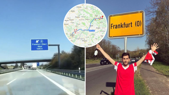 Some Benfica Fans Went To The Wrong City Of Frankfurt For Europa League Away Game