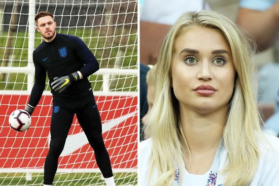 England goalkeeper Jack Butland celebrates becoming dad for first time