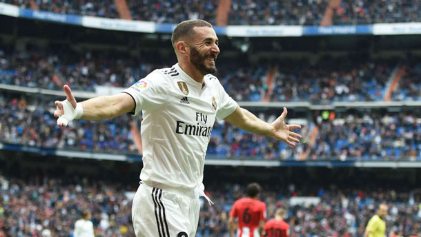 Real Madrid 3 Athletic Bilbao 0: Hat-trick hero Benzema scores for fifth game in a row to seal victory