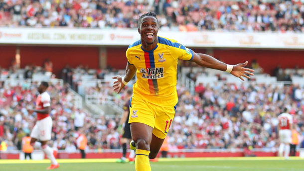 Arsenal 2 Crystal Palace 3: Zaha on target as Gunners slip up in top four race