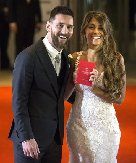 Messi in never-before-seen snap with childhood sweetheart wife Antonela on beach aged just ten