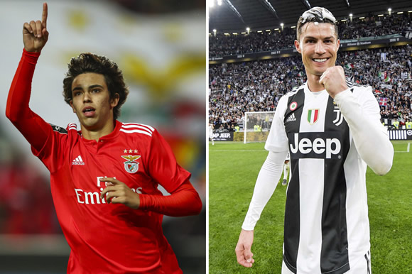 Ronaldo 'approves' £100m transfer move for Benfica wonderkid Felix in blow to Man Utd with Juventus also keen on Isco and Varane