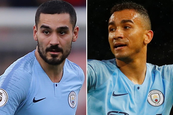 Man City duo Ilkay Gundogan and Danilo lined-up by Inter for £50m double raid