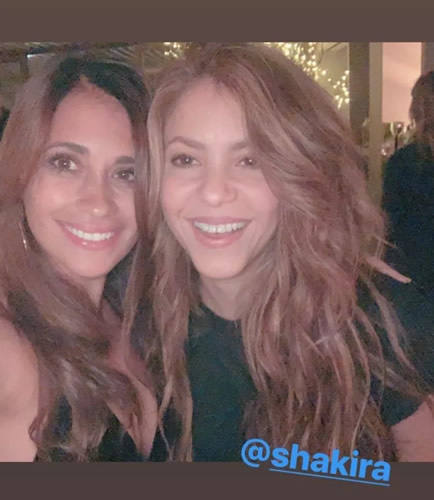 Stunning Barcelona Wags Shakira and Antonella Roccuzzo put ‘rivalry’ aside to take selfie to celebrate La Liga title win after Messi heroics