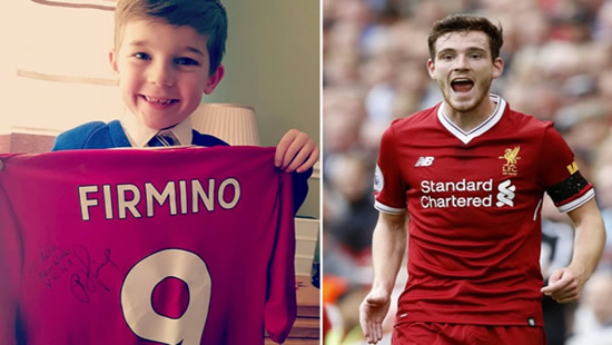 Andy Robertson Sends Present To Young Fan Who Gave Pocket Money To Charity