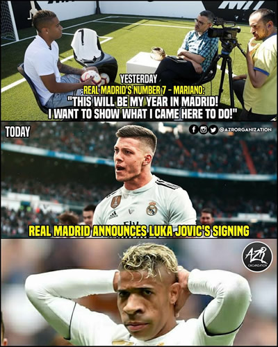 7M Daily Laugh - Benzema reacts to Jovic signing