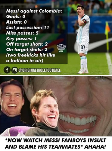 7M Daily Laugh - Same old story for Messi