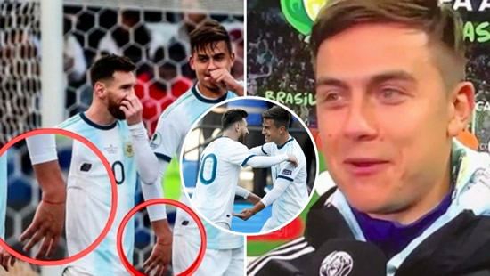 Lionel Messi Gave 'Lucky' Red Ribbon To Paulo Dybala Ahead Of Scoring First Goal For Argentina