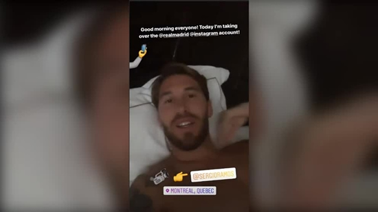 Sergio Ramos takes over the Real Madrid Instagram account