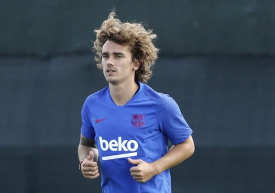Watch hilarious moment Antoine Griezmann is nutmegged TWICE on first day of Barcelona training amid Atletico Madrid row