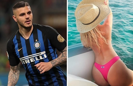 Mauro Icardi's wife goes topless in cheeky snap amid star's transfer saga