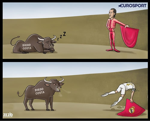 7M Daily Laugh - ‏Diego Costa the bull