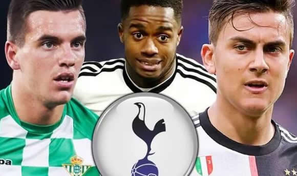 Tottenham strike Giovani Lo Celso deal with Paulo Dybala and Ryan Sessegnon transfers eyed
