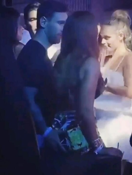 Lionel Messi seen grabbing stunning wife’s bum in cheeky Ibiza nightclub grab