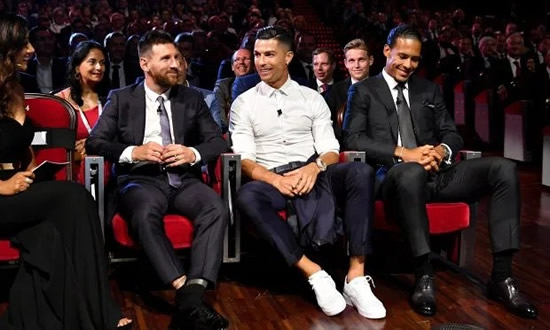 Cristiano Ronaldo sends touching message to Lionel Messi and offers him dinner after great rival wins Foward of the Year