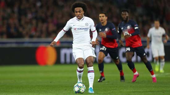Lille 1-2 Chelsea: Willian grabs winner in landmark game for Blues